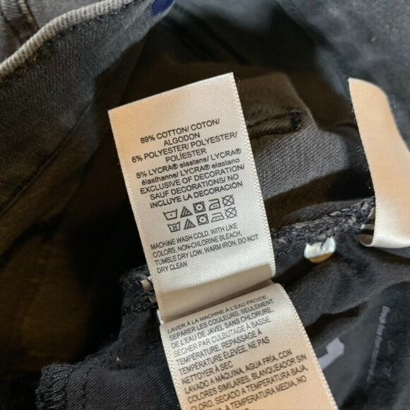 Madewell Womens 1 Denim Jeans Faded Black Uni Fit Skinny Mid Rise Stretch New - Picture 6 of 11